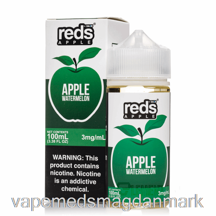 Vape Uden Nikotin Vandmelon - Red's Apple E-juice - 7 Daze - 100ml 0mg